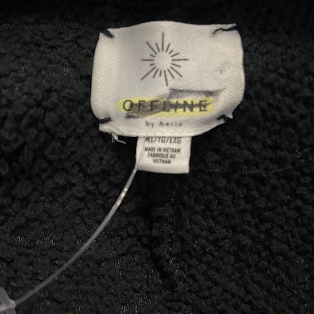 🆕OffLine By Aerie Fuzzy Sherpa Jogger Pant Black SHIPS SAME DAY📦‼️ - Picture 6 of 6